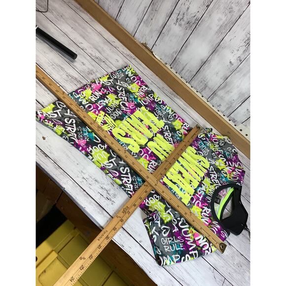 RBX Girls Performance Sweat No Tears Black Shirt Multi-Color Size L (14/16) - Picture 3 of 5